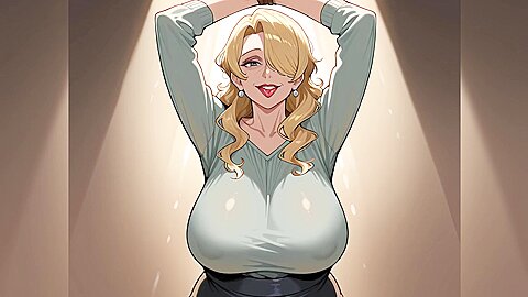 Blonde Gilf Hentai Porn