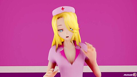 Cute 3d Blonde Giantess Nurse Minq Growing Her Juicy Tits