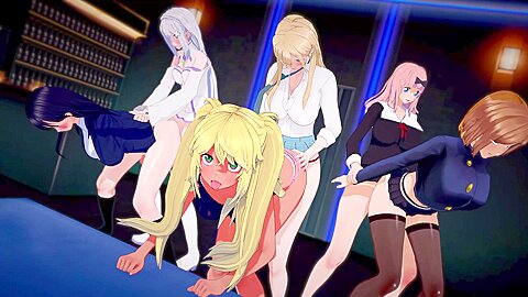 Hentai 3d And Car Toon – Orgy With Marin, Yamada, Hibiki, Nobara, Emilia And Ichika