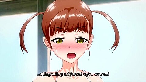 My younger sister is also interested in sex, and while being held down by her older sister, she puts it in and cums inside her.