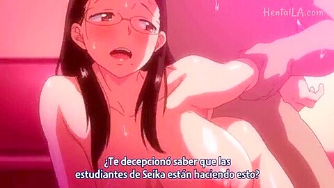 While kissing and giving a blowjob, she squirts and cums inside herself.