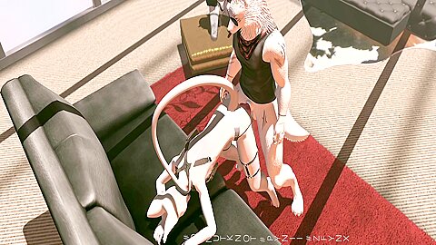 Yiffing Szphynx Cat And Arctic Wolf